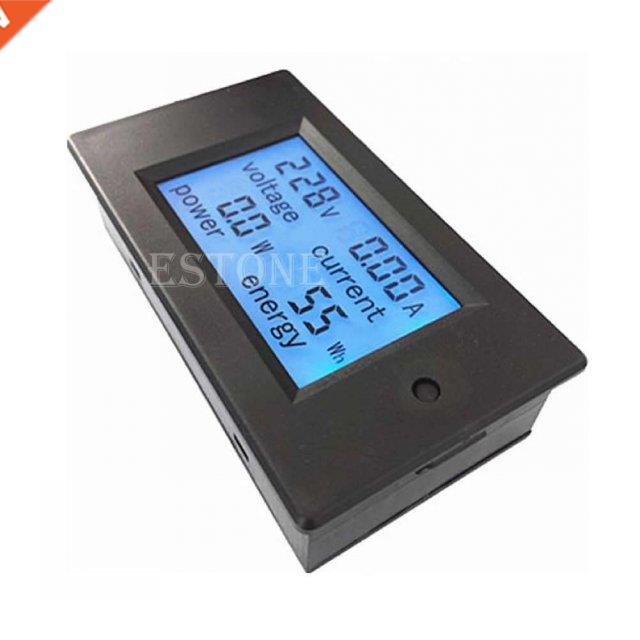 AC 20A 100V LCD Digital Volt Voltage Watt Current Power Mete