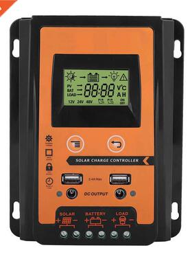 30A 50A 70A 12V/24V MPPT Solar Charge Controller Dual USB LC