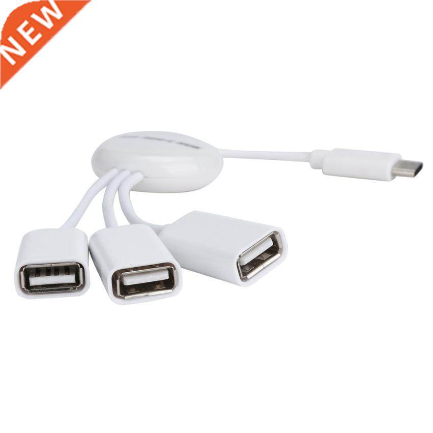 Type-C USB 3.1 To 3 PORT Mouse Keyboard Port Adapter For Mac