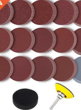 150 Pieces 2 Inch Sanding Disc uffer with Noteook, Fo Po
