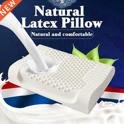 Thailand Natural Latex Pillow Soft Rebound Neck Massage Wave