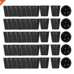 500Pcs Nursery Pot Plastic Plant Propagation Container Grow