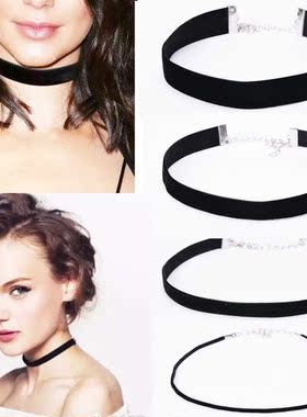 Retro Smple Black Velvet Choker Collar Neck Chan Clavcle