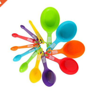 12Pcs Plastic Measuring Spoons Set Kitchen Utensil Cooking B