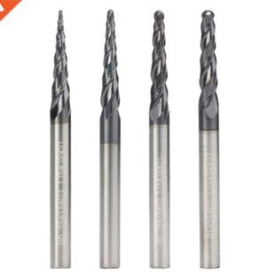 End Mill Wood Ball Engrav Carbide Nose Shank Tapered 3.175mm