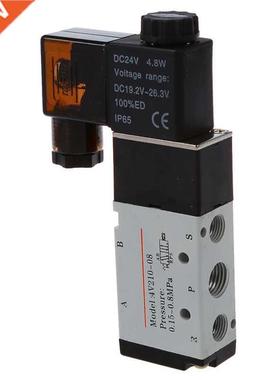 4V210-08 DC 24V 2 Position 5 Way Pneumatic Solenoid Valve