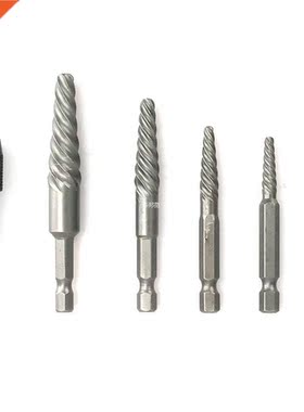 6pcs Daged Screw Extractor Set Rustproof Drill its Remove