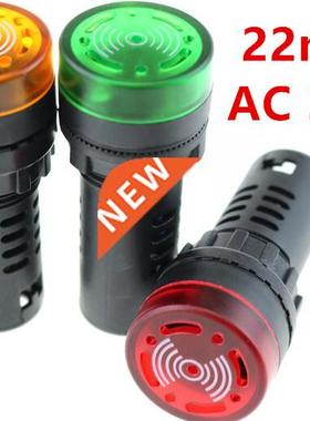 22mm Flash Buzzer Beep Indicator AD16-22SM AC 380V LED Indic