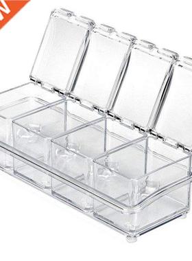 Kitchen Supplies Clear Seasoning Box Spice Pots - 4 Piece wi