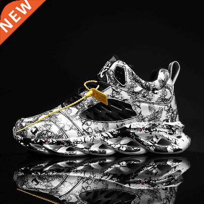 Large Size High Top PU Leather Sports Shoes for Men Sneakers