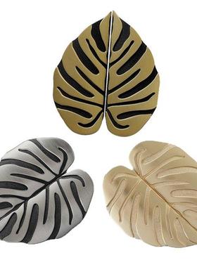 G6DA Novelty Leaves Furniture Handles Cabinet Knobs and Hand