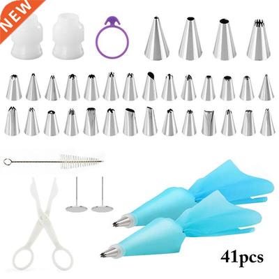 41pcs Cake Decorating Tools Kit Turntable Pastry Nozzles For