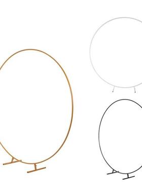 1M 3.28FT Wedding Stand Circle Arch Flower Rack Backdrop Met