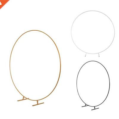 1M 3.28FT Wedding Stand Circle Arch Flower Rack Backdrop Met