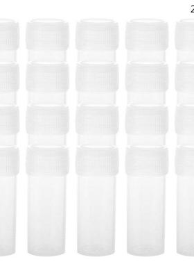 20Pcs 5ml Plastic Test Tubes Vials Sample Container Powder C