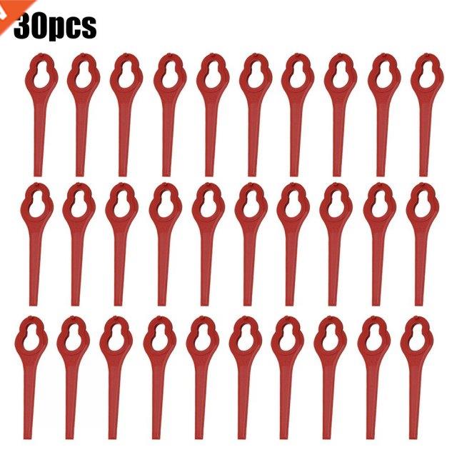 30Pcs Grass Trimmer Plastic Blade Brush Cutter Head Blades