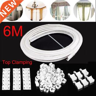 6M Curtain Track Rail Bendable Top Clamping Track Curtains P