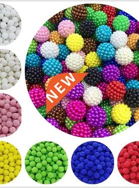 10mm 12mm 50/20pcs Colorful Bayberry Beads Round Loose Space