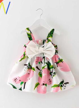 Birthday Kids Girl clothes Princess Baby Wedding Bow Dress