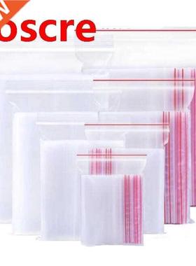 Food storage bags 100PCS Jewelry Ziplock Zip Zipped Lock Rec