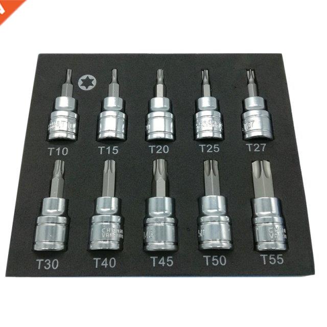 3/8 Inch Drive Sleeve Star Key Drill Set Chrome Vanadium Ste