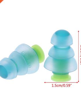 1 Pair Silicone Earplugs Noise Cancelling Reusable Ear Plugs
