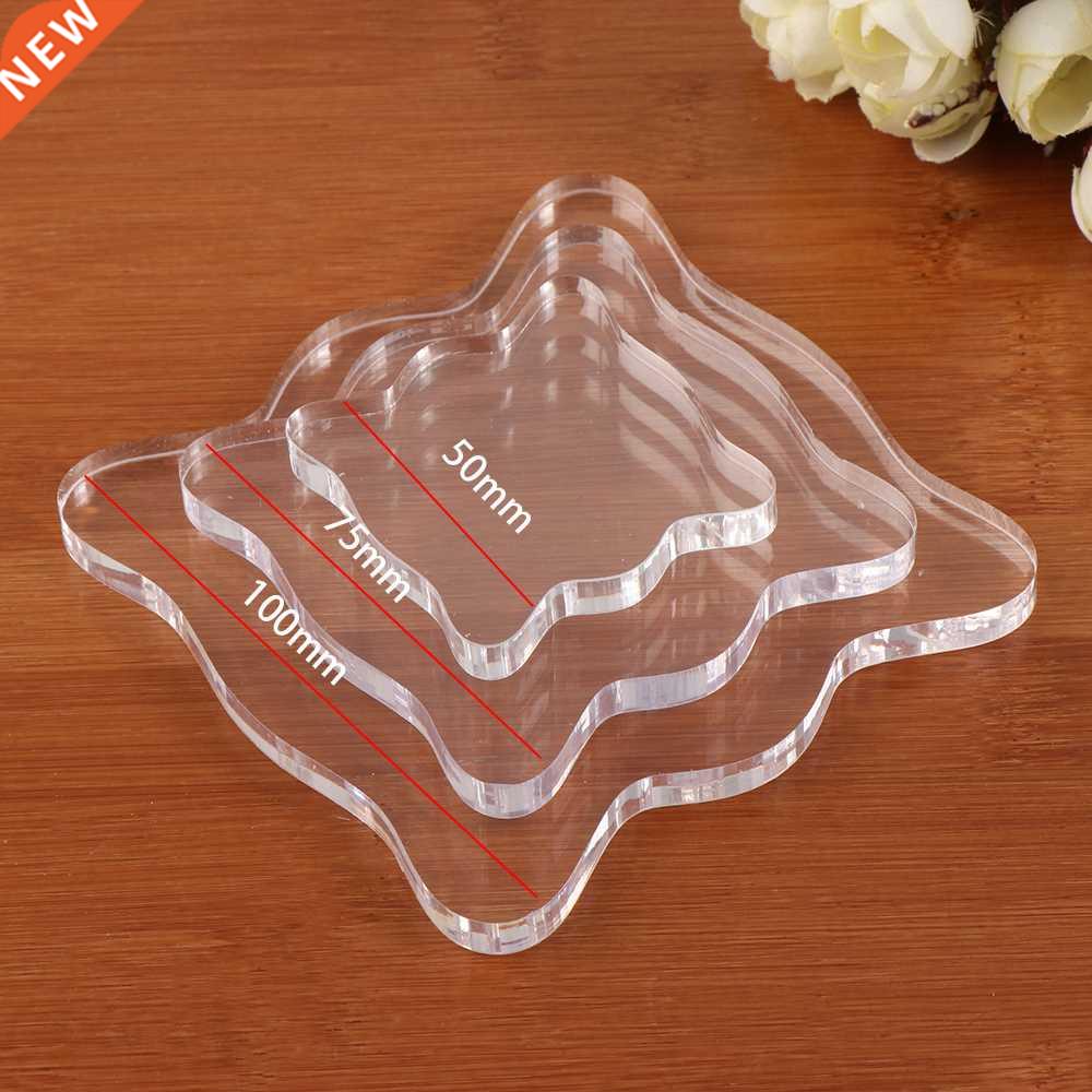 1Pcs Clear Stamps Acrylic Block Pad For Transparent Stamp Ac