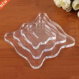 Acrylic Block Stamp Clear Transparent Stamps For 1Pcs Pad