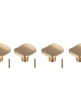 4PCS Gold Brass Cabinet Knobs Dresser Handles Pulls Gold Dra