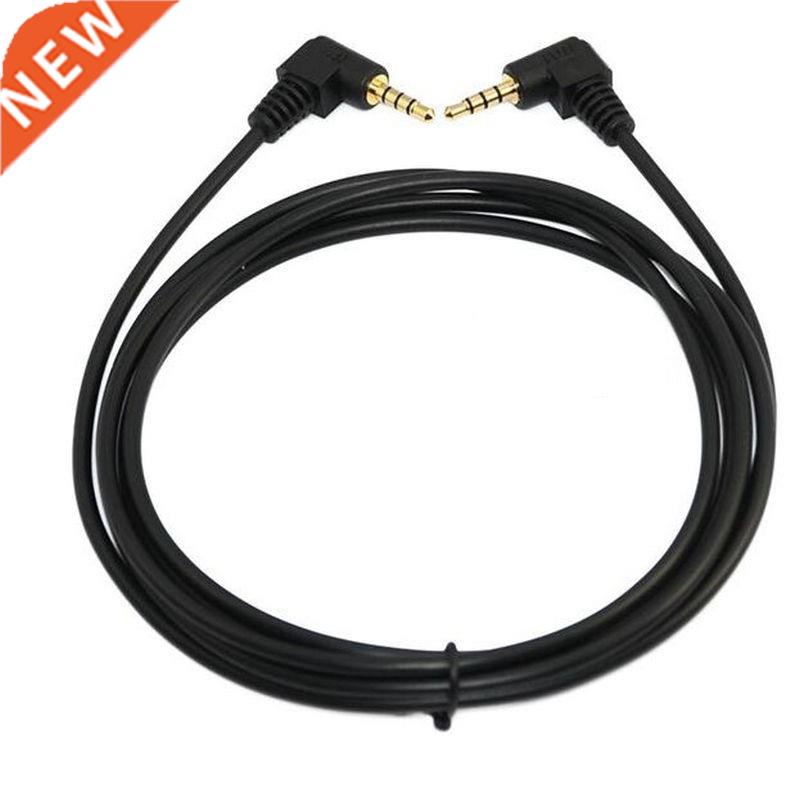 100cm 3.5mm angle TRRS Mini AV plug 4 pole 4conductor Audio