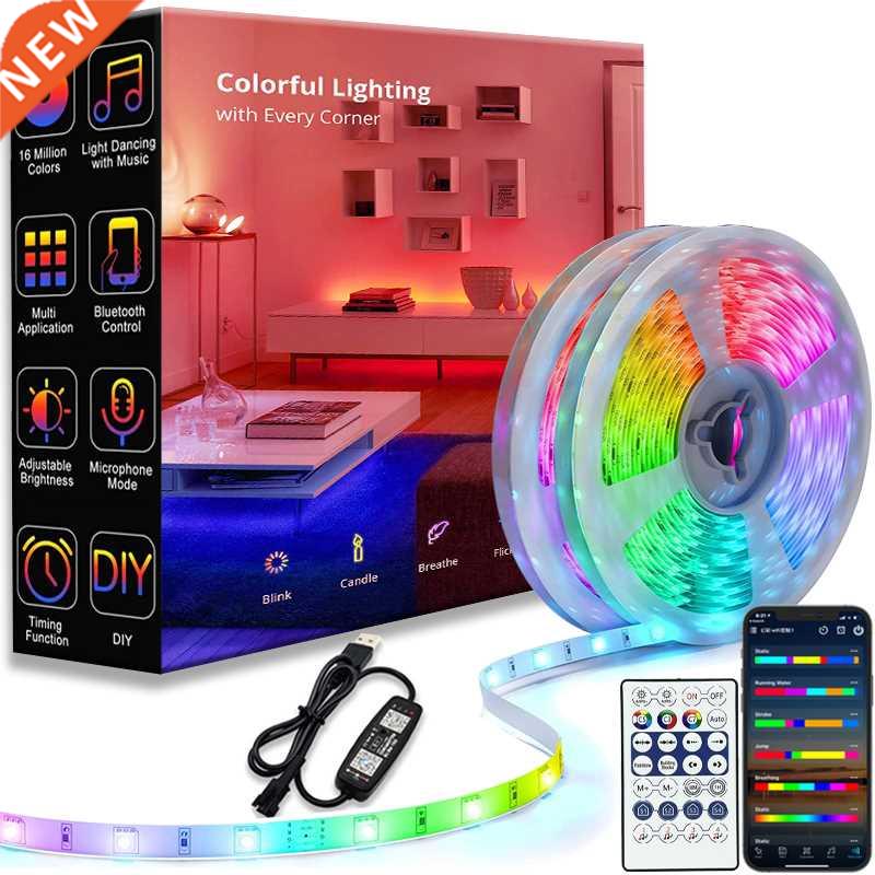 LED Strip 1m-30m RGBIC WS2812b Bluetooth App Control Chasing
