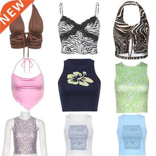 Women Clo Summer Bustier Top Fashion Womens 2022 Goth Mall