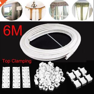 6M Curtain Track Rail Bendable Top Clamping Track Curtains P