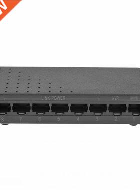 8 Ports 6+2 PoE Switch Injector Power Over RJ45 Ethernet wit