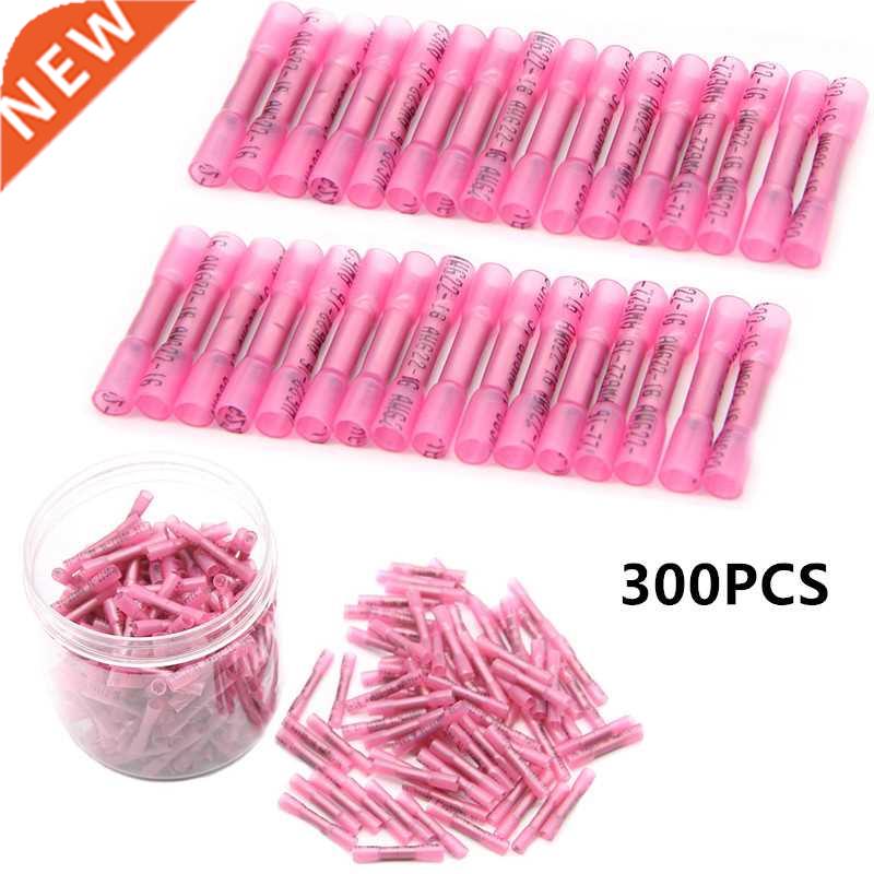 300PCS Heat Shrink Connectors Crimp Terminals Insulated Wate