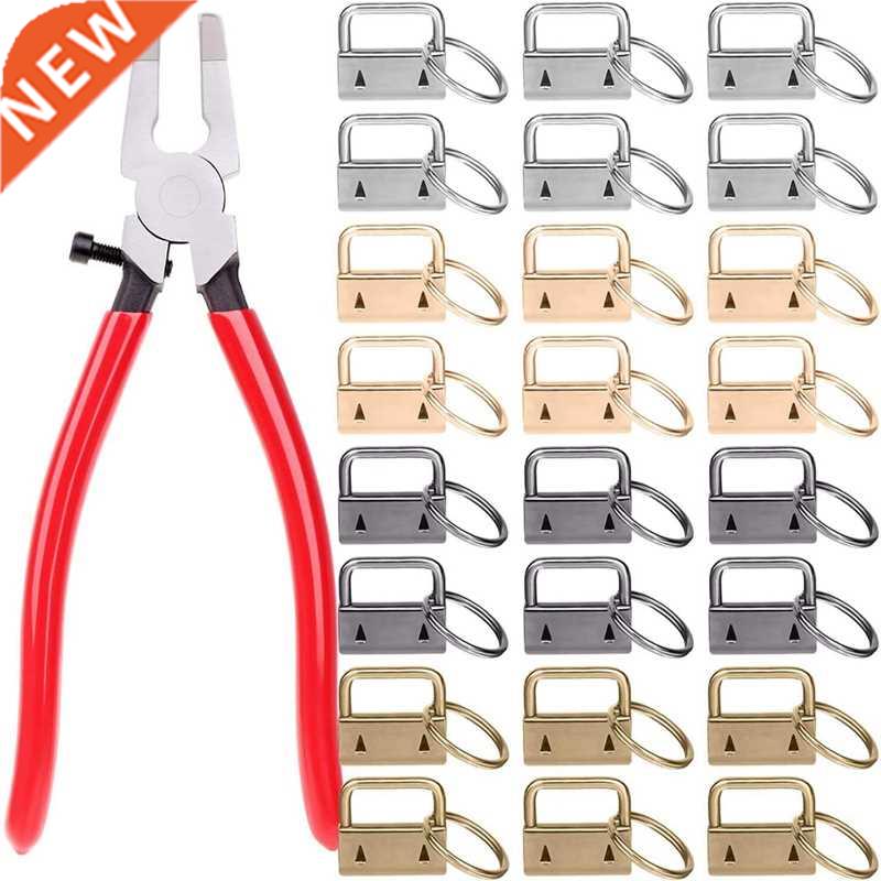 Key Fob Hardware, Keychain Hardware Set Includes 40pcs Key F