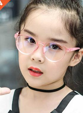 Gafas con montura redonda antiluz azul para ni?os, lentes se