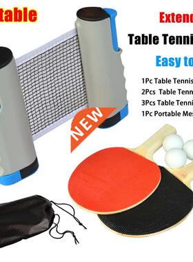 Table Tennis Net and Post Sets with Extendable Mini Posts Po