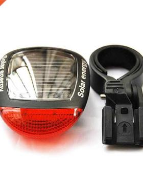 Solar Powered Bicycle Rear Light Seatpost Led Tail Light Mou
