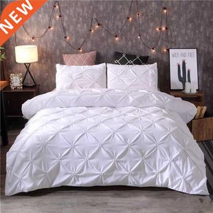 Duvet Pinch Cover Bed Covers Bedding Set Grey Solid Black