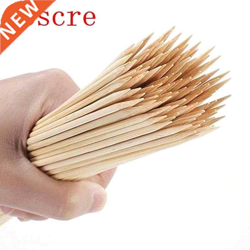 100PCS Bamboo Wooden Skewers Sticks barbecue bbq tos grill