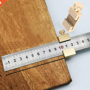 Practical Steel Ruler Limit Line Brass Marking Locator Angle