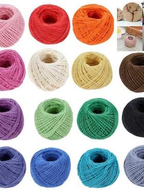1Roll 2mm 100M Twine String Burlap Hessian Jute Twine Cord H