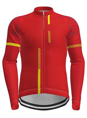 Men Top Mountain Long Sleeve Polyester Design Quick-Dry Jer