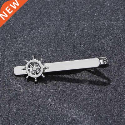 High-end Tie Clip Men Jewelry Luxury Classic Rudder Cufflink