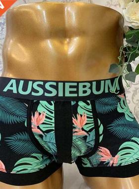 Men	s underwear low waist breathable printed beach wind b