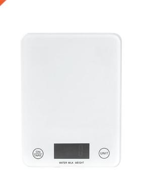 5kg 1g Kitchen Scales LCD Display Toughened Glass for Cookin