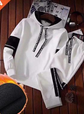 Autumn Hoodie Sets Men Tracksuit Casual Hoodies Sweatshirt+S