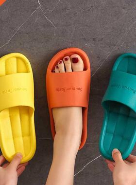 2022 Home Slippers Men Women Non-slip Bathroom Footwear Boys