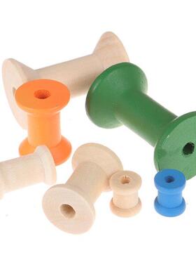 10Pcs/Pack Thread Wre Tools Wooden Bobbns Spools Reels Vn